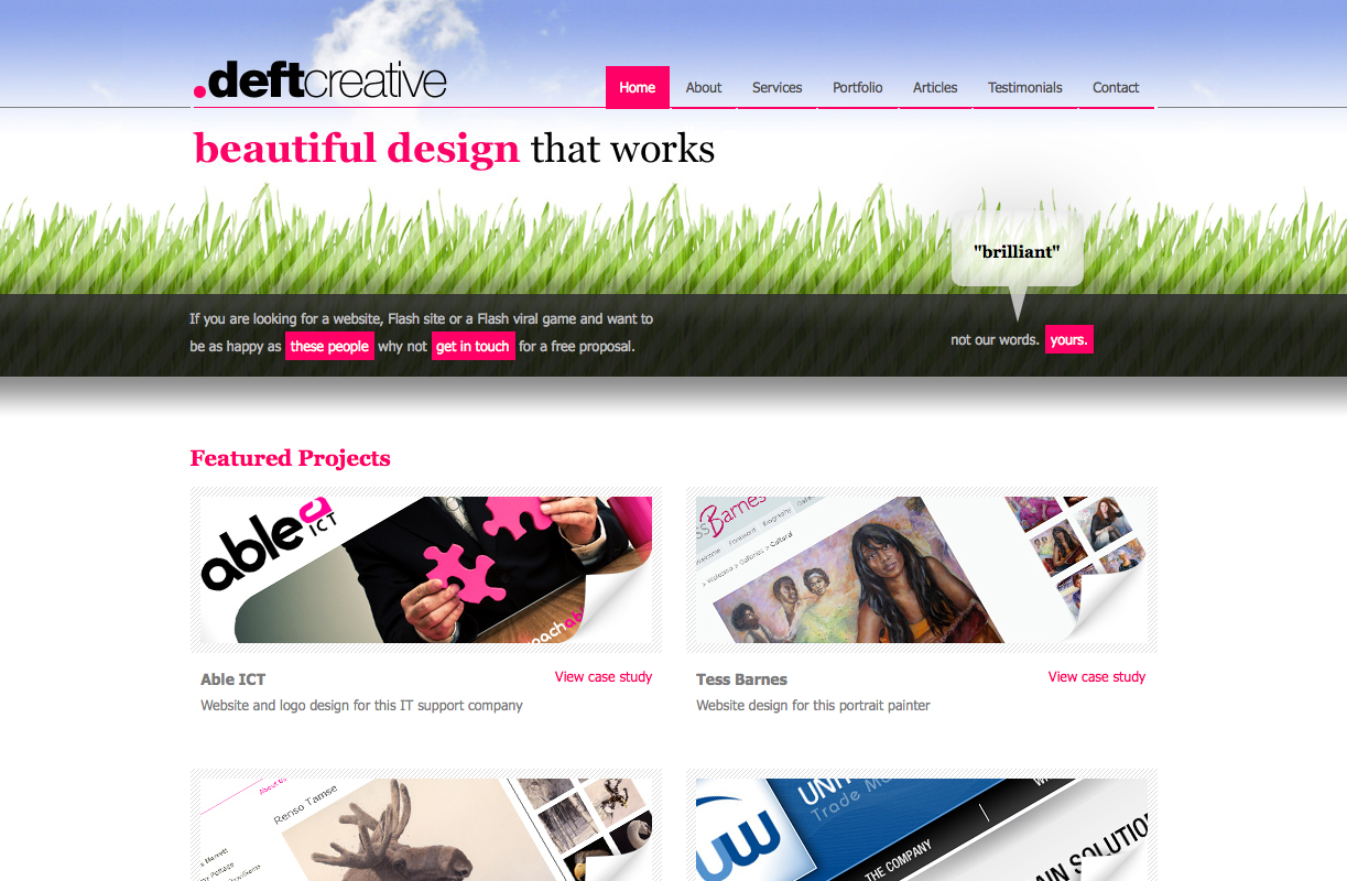 Deft Creative Website Design
