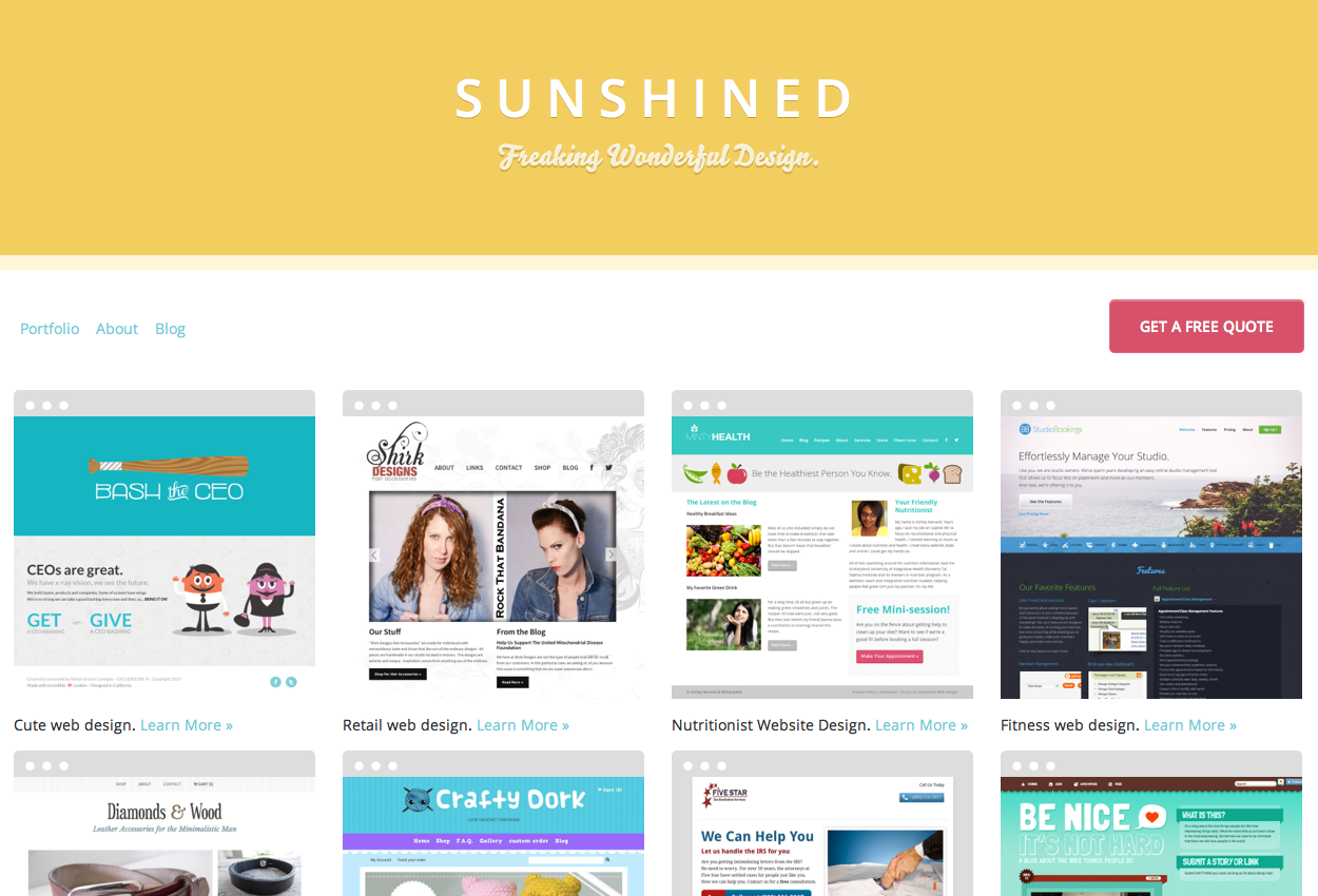 Sunshined Web Design